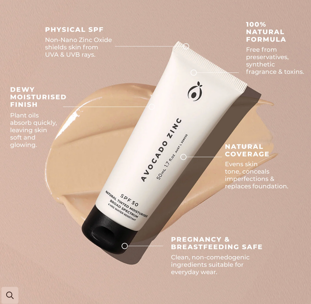Avocado Zinc Tinted SPF 50