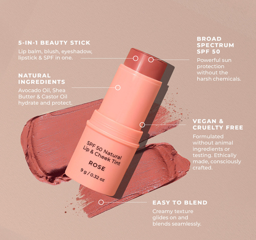 Avocado Zinc SPF 50 Lip & Cheek Tint